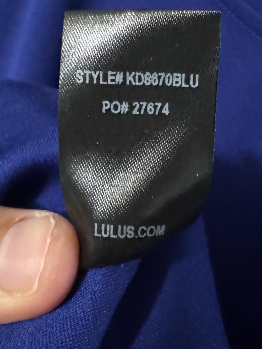 Lulu's Like a Lady Blue Midi Dress Size Medium NWOT - Picture 7 of 12